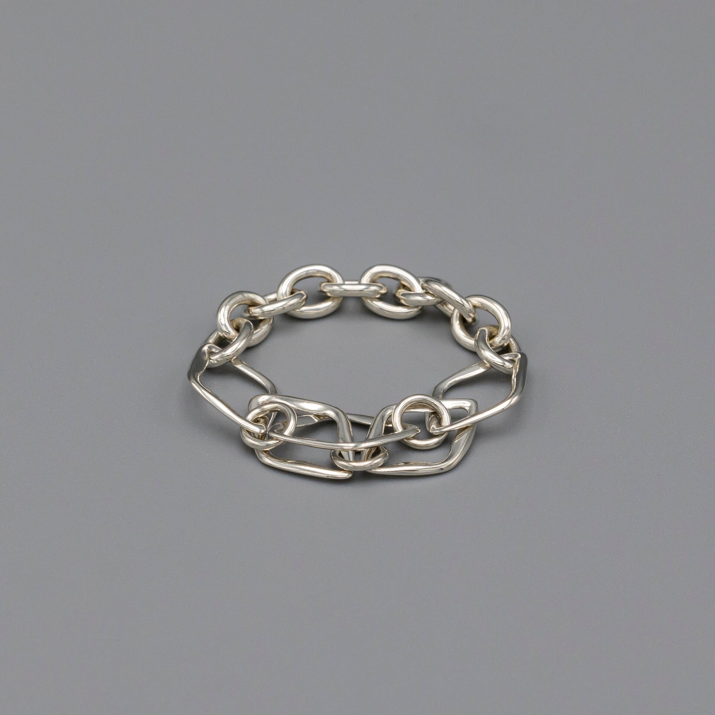 FLYNK Heritage chain ring Silver