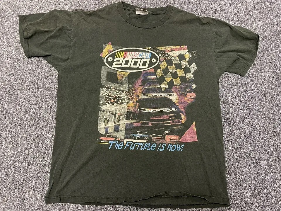 delta ヴィンテージ NASCAR ダメージグラフィックTシャツ