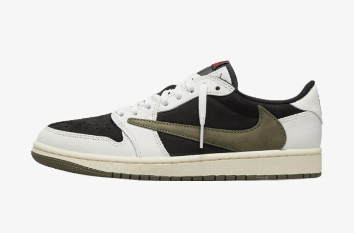 Travis Scott × Nike Air Jordan 1 Low OG Medium Olive (W)