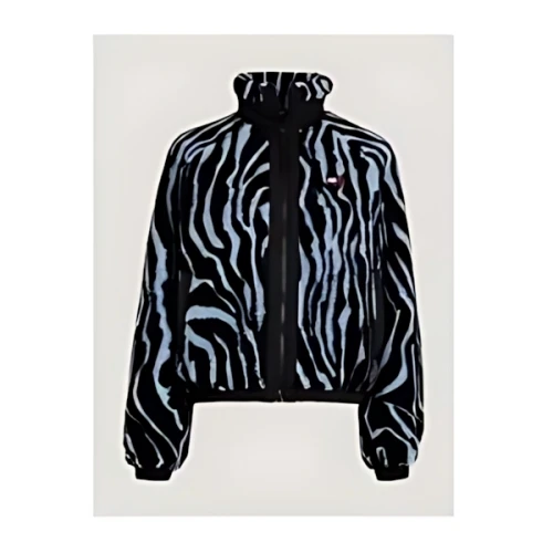 Tommy Jeans ZEBRA PRINT PADDED SHERPA JACKET