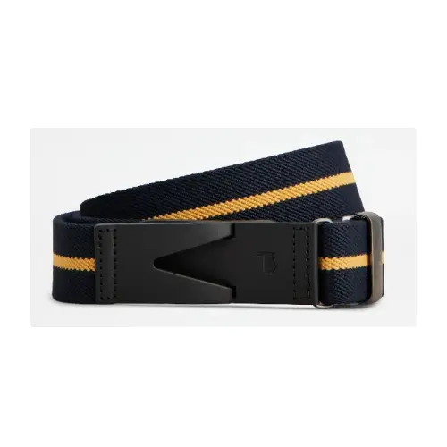 TOD’S キャンバス＆レザー ベルト