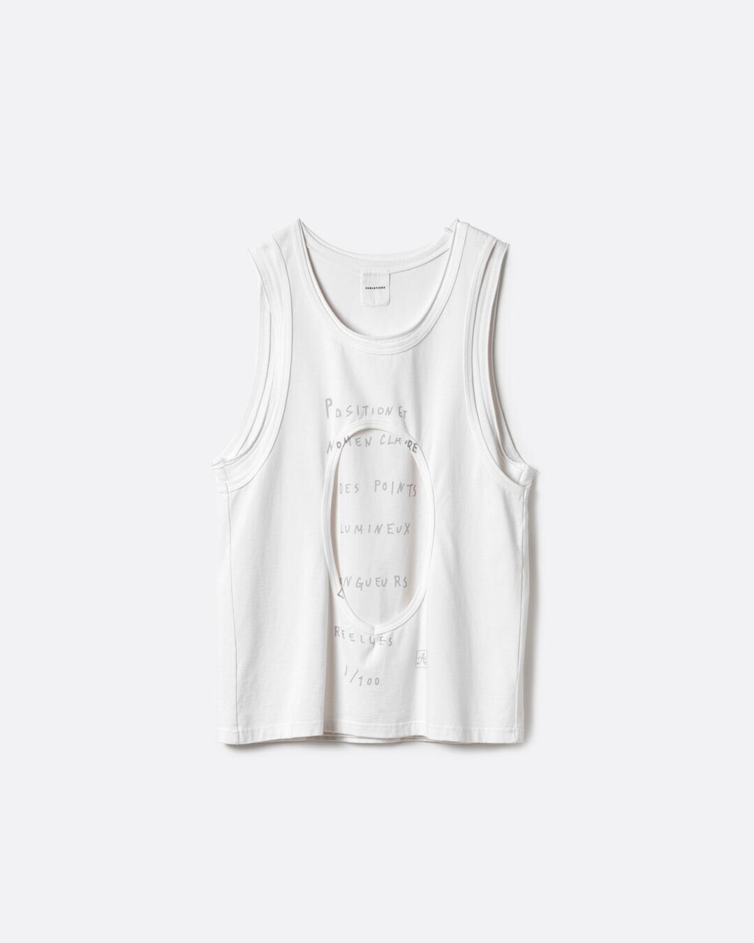 SUBLATIONS CIRCLE CUTTING LAYERED TANKTOP .13