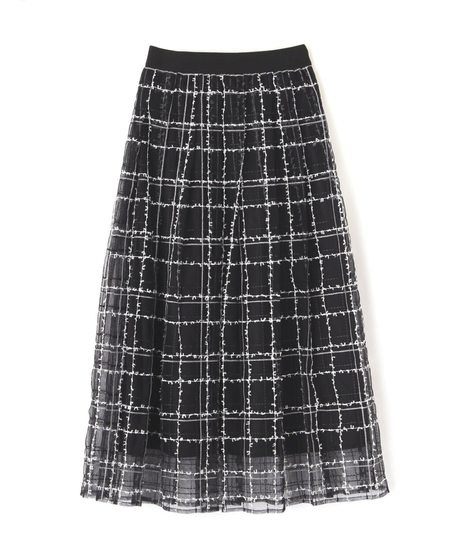 JILLSTUART シアーチェックタックスカート