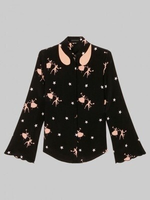 ETRO Dancers-print silk shirt