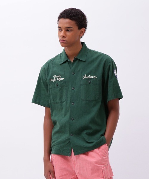 AVIREX LINEN/COTTON PENSACOLA WORK SHIRT