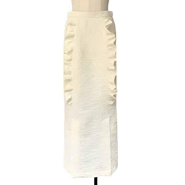 HONEY MI HONEY crinkle frill tight skirt