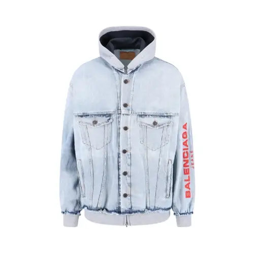Balenciaga hooded denim jacket