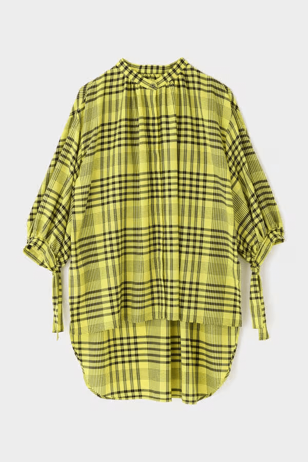 LE PHIL TRツイルチェックブラウス