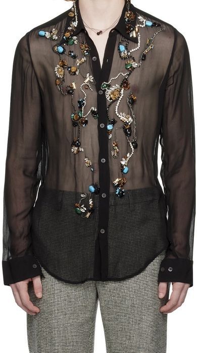 Dries Van Noten シフォンシャツ
