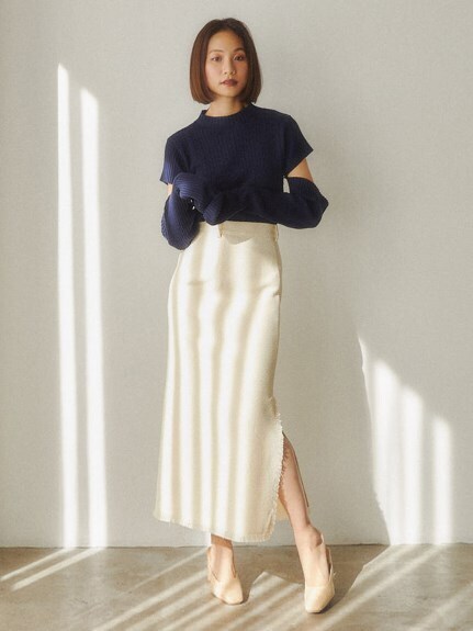 RANDEBOO Tweed long skirt