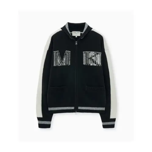 Matin Kim INITIAL KNIT ZIP UP