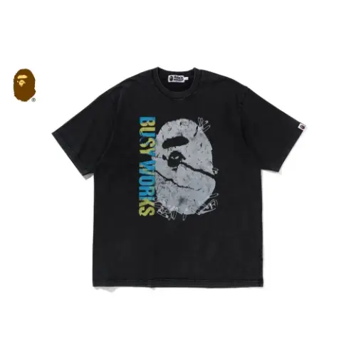 A BATHING APE GARMENT DYE RELAXED FIT TEE