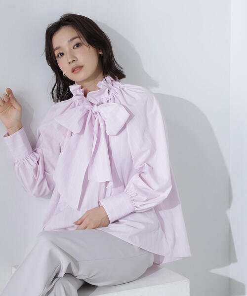 NATURAL BEAUTY BASIC ビックボウブラウス