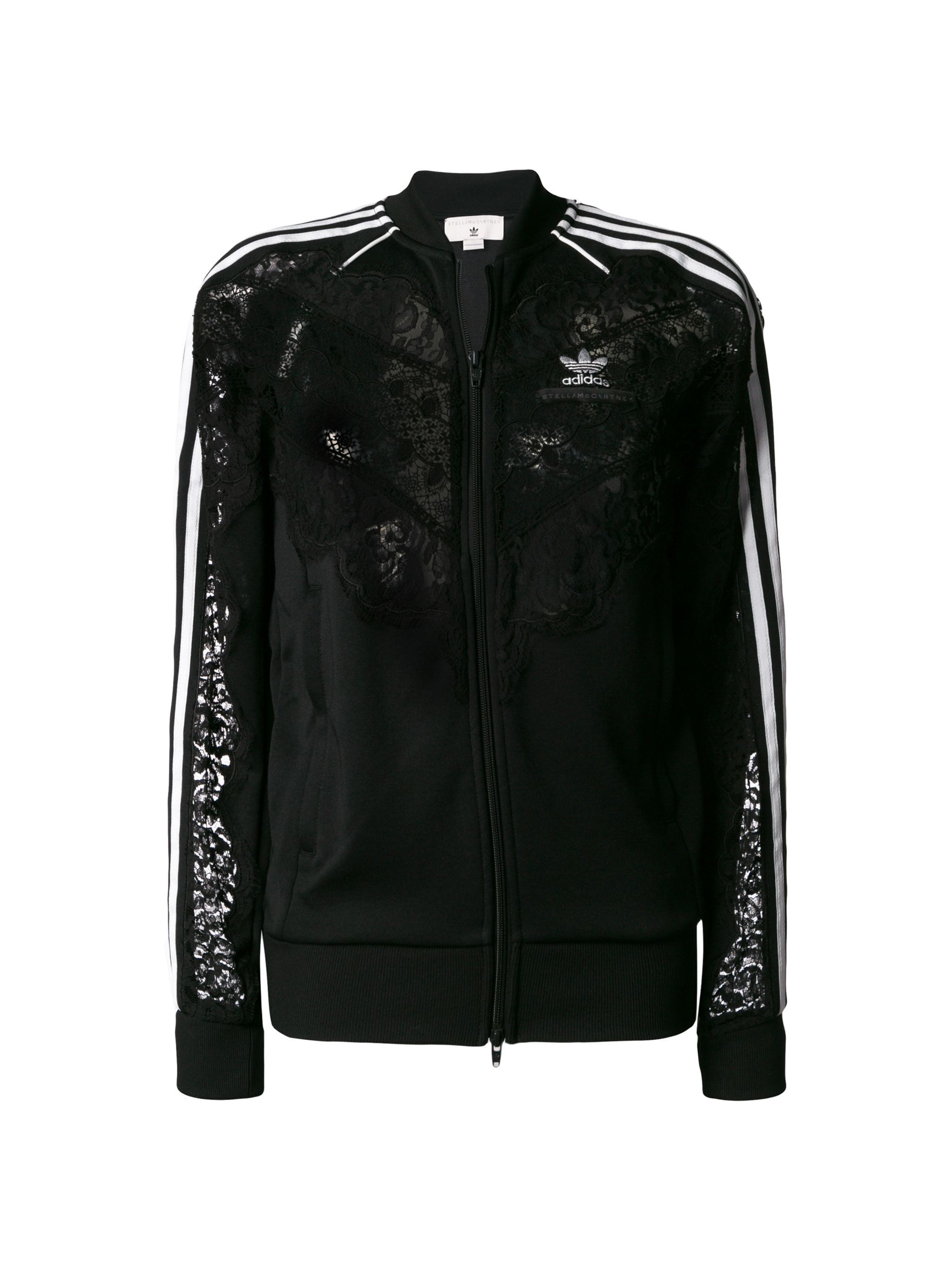 Stella McCartney Stella McCartney × adidas 3-stripe lace trimmed jacket