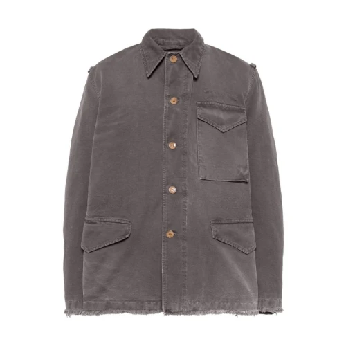 MARNI padded denim shirt jacket