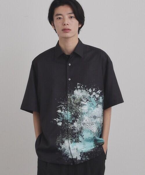 tk.TAKEO KIKUCHI サイドペイント半袖シャツ
