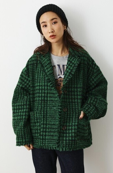 RODEO CROWNS WIDE BOWL TWEEDビッグシルエットジャケット
