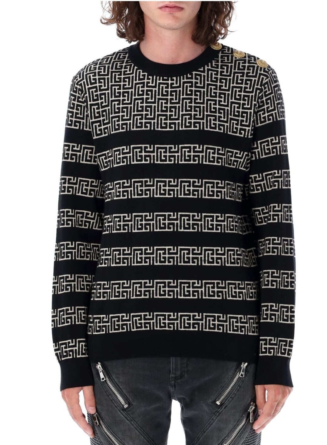 Balmain monogram marinier sweater
