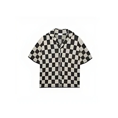 ASKYURSELF CHECKERED CROCHET SHIRT
