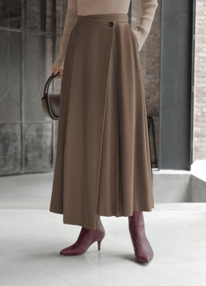 STYLE DELI アシンメトリーラップスカート