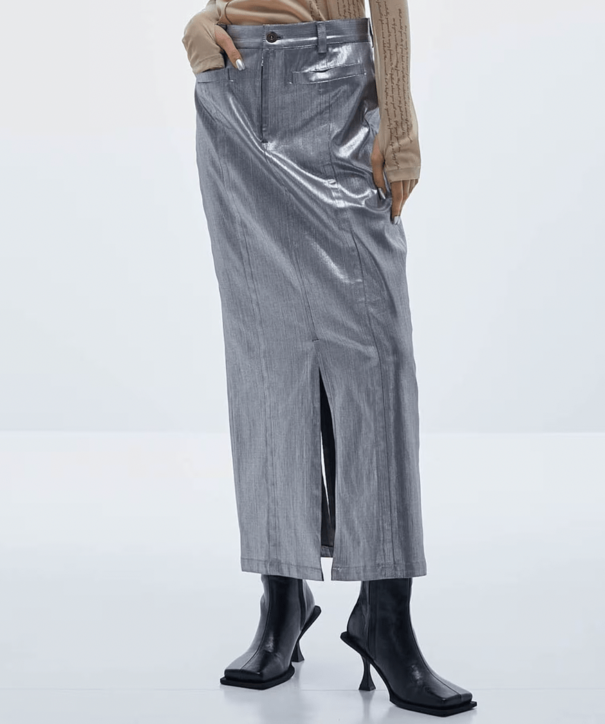 STUDIOUS Perfection Pencil Metallic Skirt