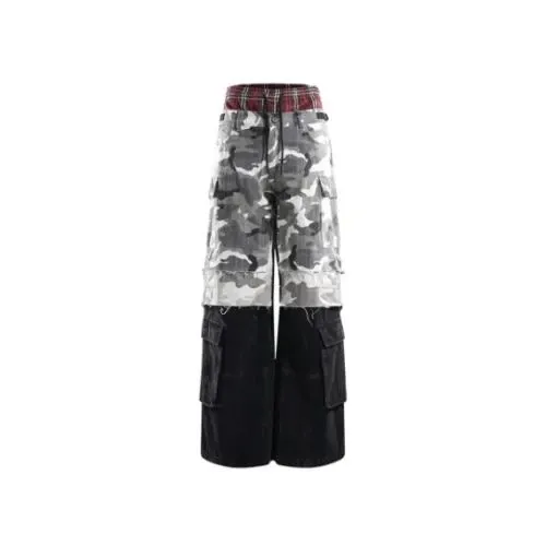 The Boy Has No Patience Prince Of Darkness Camouflage Stitching Four-In-One Overalls