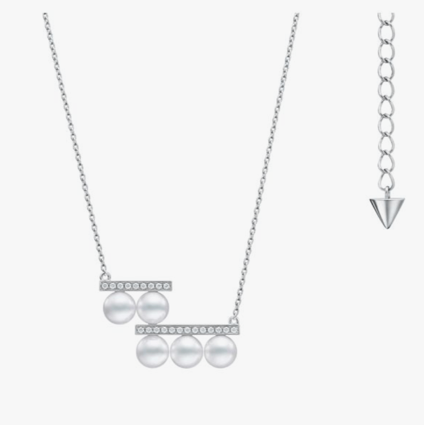 TASAKI バランス ステップ ダイヤモンド パヴェ ネックレス