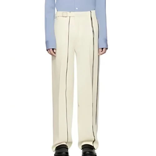 ZEGNA OFF WHITE OASI LINO PANTS