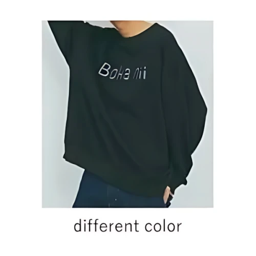 Boka nii ロゴステッチスウェット