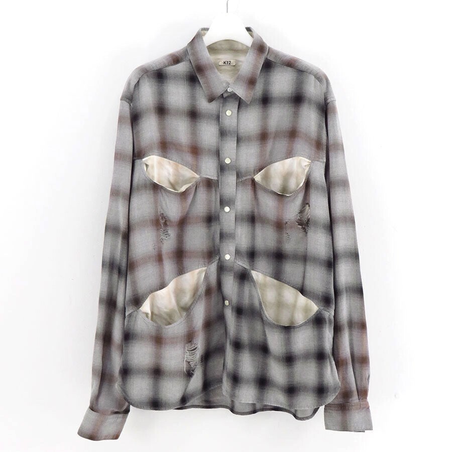 KHOKI Vintage-effect shirt