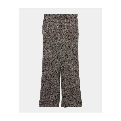 tanakadaisuke flower lame jacquard pants