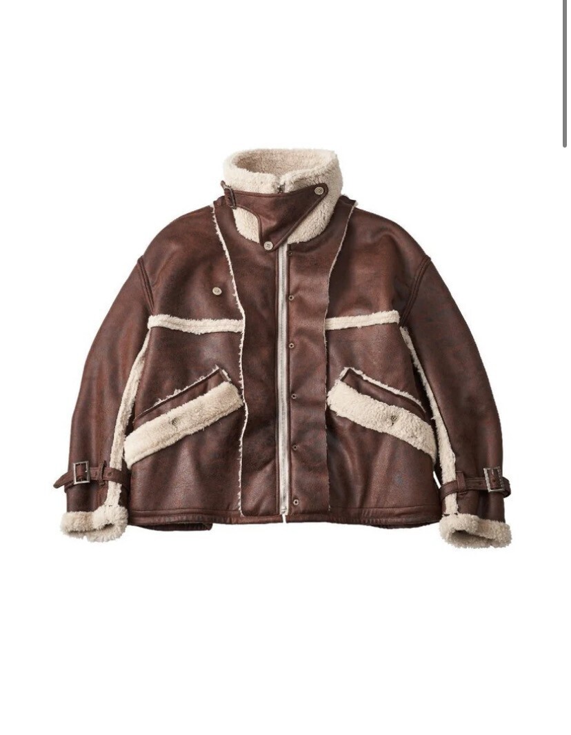 Knuth Marf reversible mouton jacket(unisex)/beige