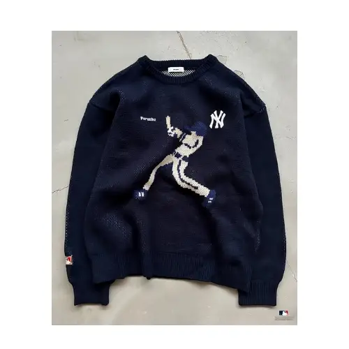 Perushu × MLB コラボジャガードニット