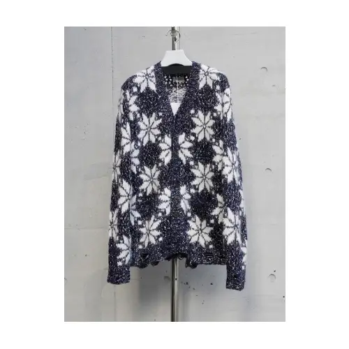 BED J.W. FORD Snow Pattern Cardigan