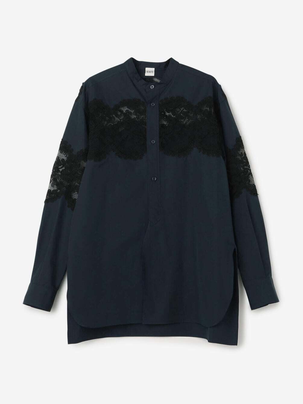 BOWTE レース パネルシャツ
