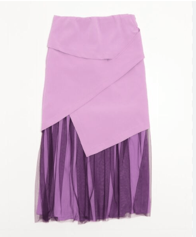 AULA AILA SHEER HEM SKIRT