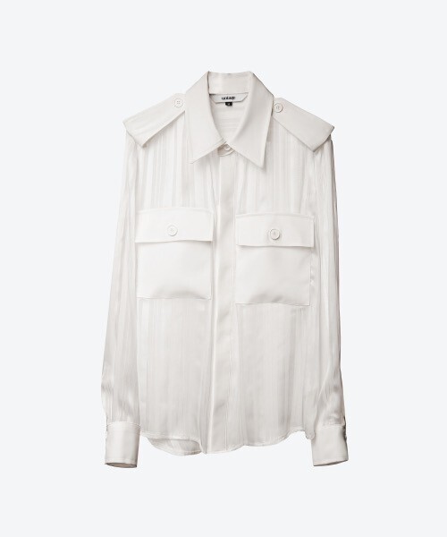 UNTAGE Stripe Semi-Shea Safari Shirt