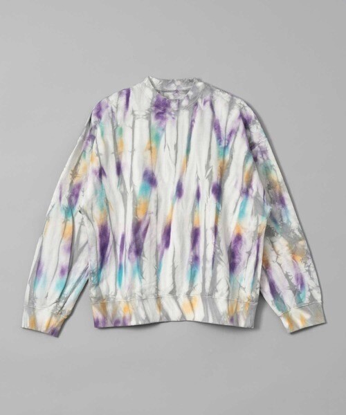 MAISON SPECIAL Hand Tie-Dye Sweat Prime-Over Crew Neck Pullover
