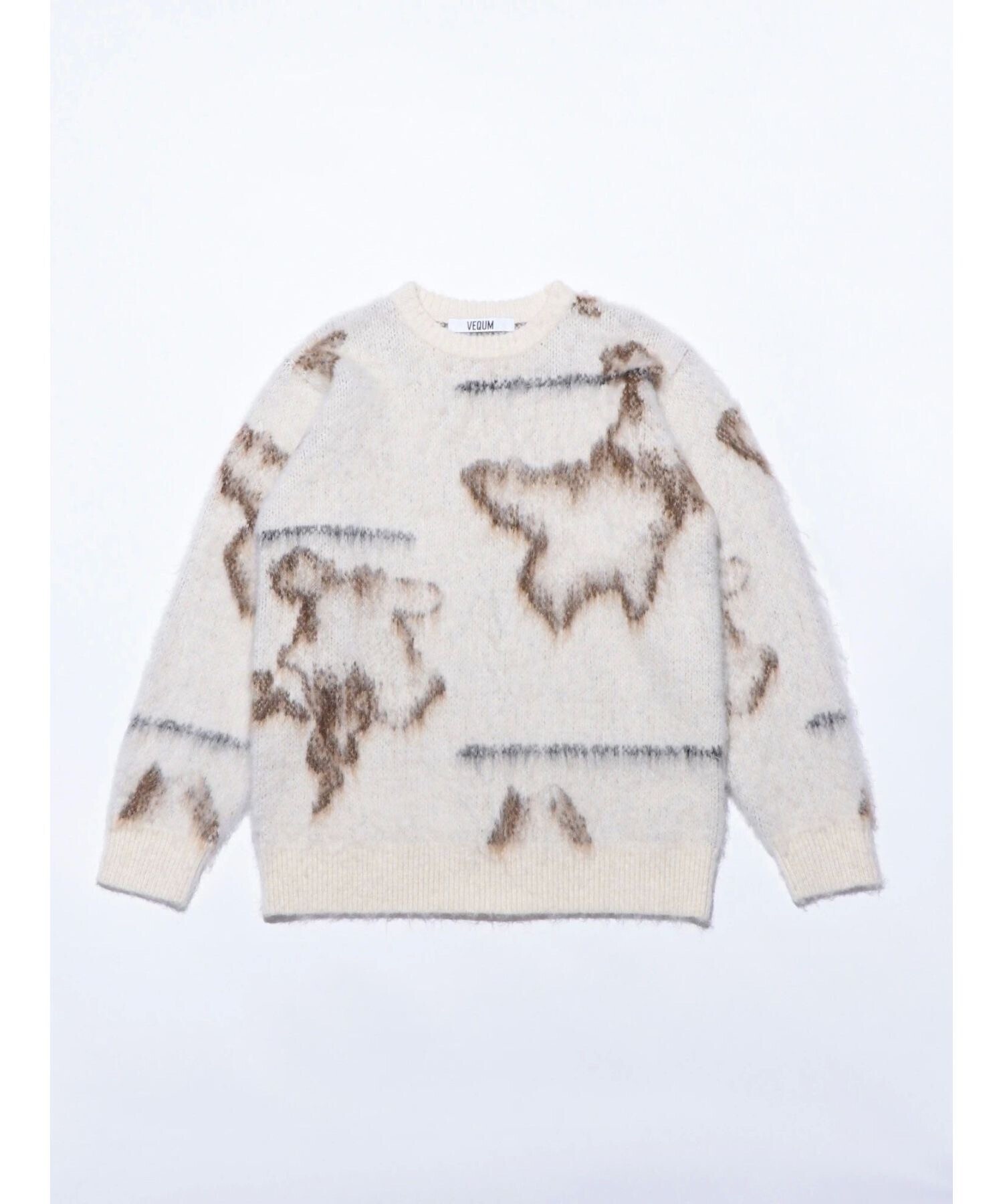 VEQUM FLUFFY COLOR KNIT