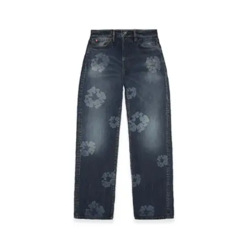 DENIM TEARS Baggy Laser Cotton Wreath Denim Pant