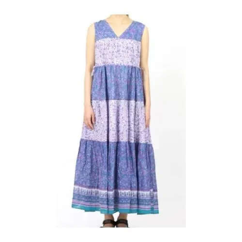 ne Quittez pas CTN ETHNIC PRINT DRESS / エスニックプリント ティアードドレス