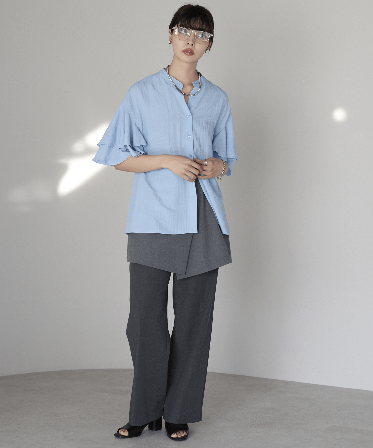 SOTT Layered design volume blouse レイヤードデザインボリュームブラウス