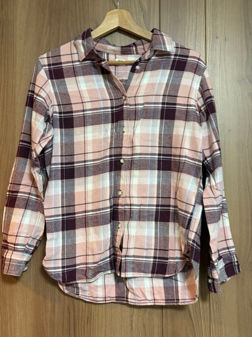 UNIQLO チェック柄長袖シャツ