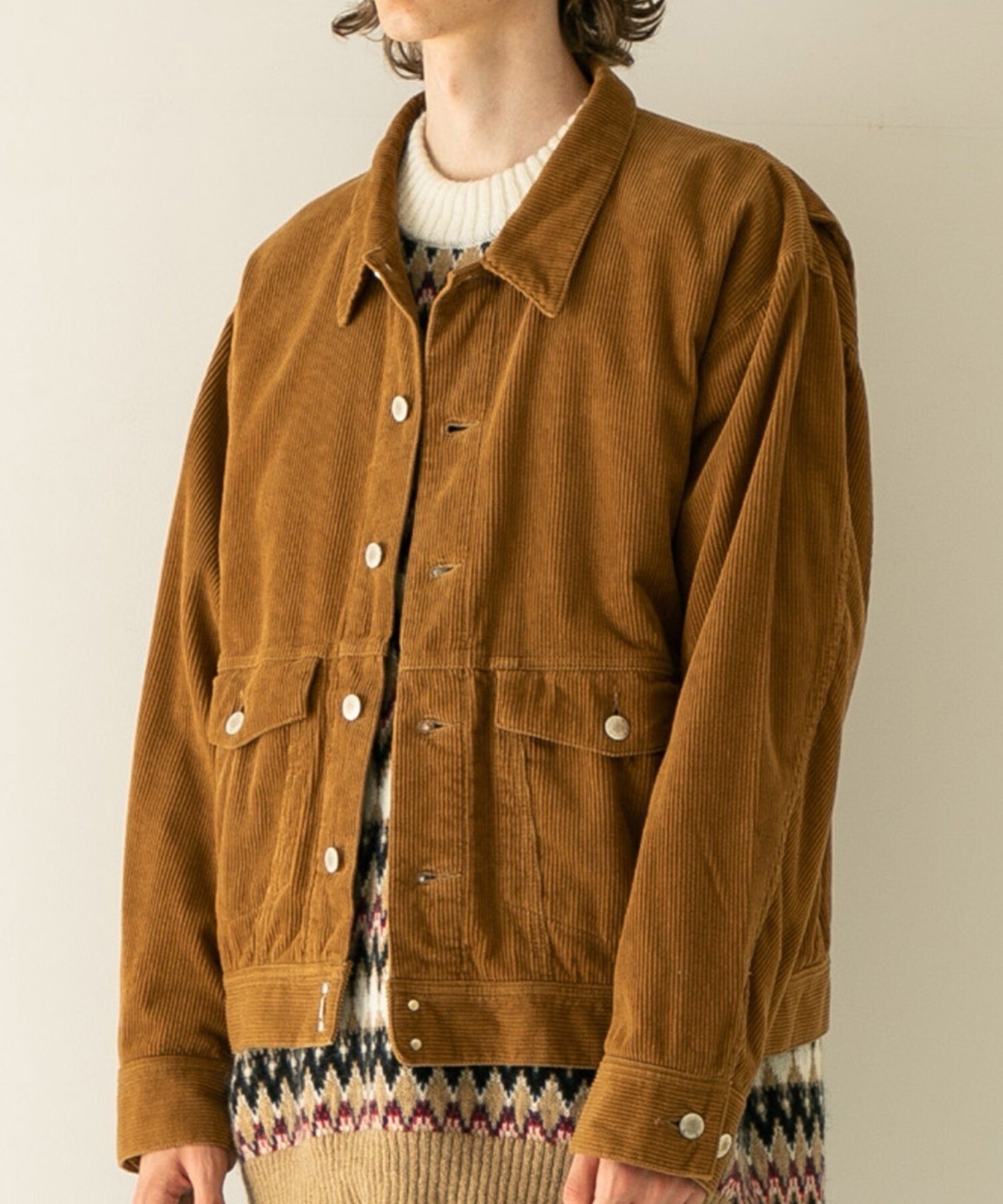 FACTOTUM C/Wコールワイドブルゾン