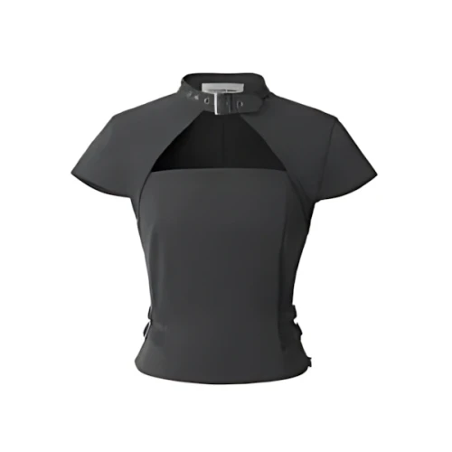 THREETIMES Tidy buckle top