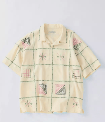 JOURNAL STANDARD relume エンブロイダリー オープンカラー 半袖シャツ