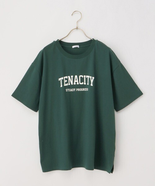 Honeys ゆるカレッジプリントＴシャツ