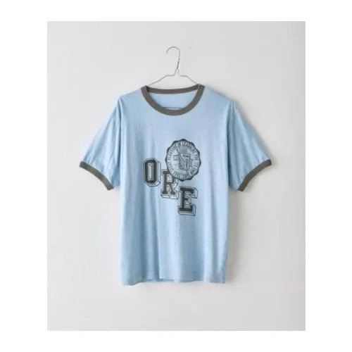 WHIMSIC オーバーダイ プリントTシャツ
