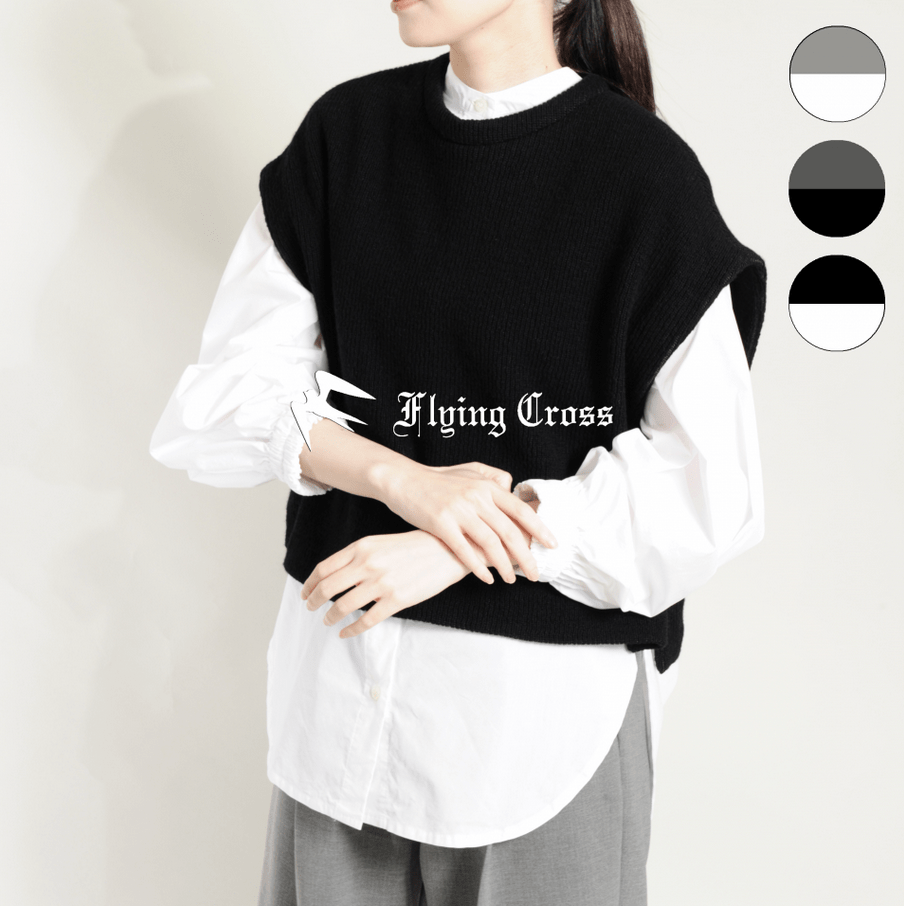 FlyingCross ジレセットシャツ