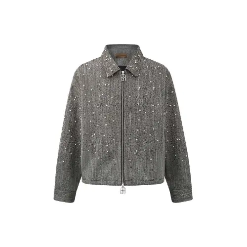 Birth Of Royal Child Rhinestone Zipper Jacket